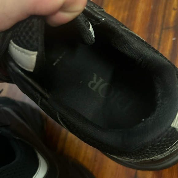 Dior Black and Red Athletic Shoes